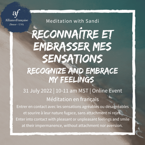 Meditation Session in French July 2022